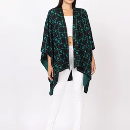 Anouk Women Checked Shrug image 1