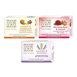 NATURE LEAGUE Set Of 3 Natural Skin Nourishing Soaps - 100 g Each-picture-37