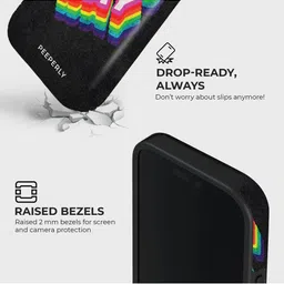 PEEPERLY Unisex iPhone 14 Pro Typography Pride Pop Crystal Impact Resistant Back Case image 3