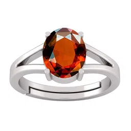 RSPR 7.25 Ratti Natural Gomed Hessonite Panchdhatu-Studded Finger Ring-image-17