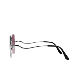 Woggles Unisex Purple Oversized Sunglasses with image 3