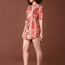 LIMEROAD Floral Printed V-Neck Ethnic Dress image 5