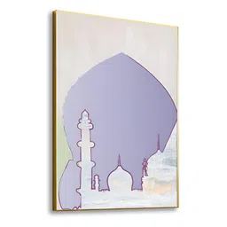 nestroots Purple & Grey 1 Piece Canvas Abstract Wall Paintings image 4