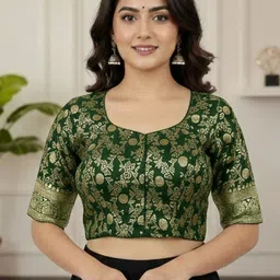 RAGHUVEER CREATION Women Embroidered Saree Blouse-picture-16