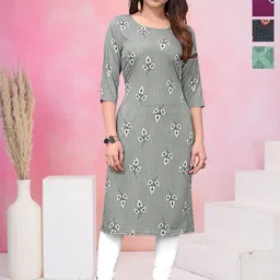 KETAKI FASHION Women Pack Of 4 Printed Crepe Kurta-picture-27