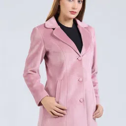 YOUNG CLUB CLASSIC Self Design Notched Lapel Overcoat image 2