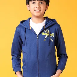 V-Mart Boys Hooded Front-Open Sweatshirt-image-92