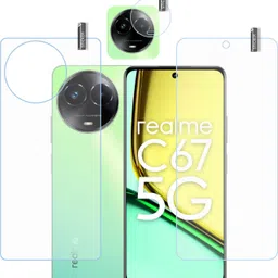 GARUDA GLASS Front and Back Tempered Glass for Realme C67 5G with camera lens protector-picture-19