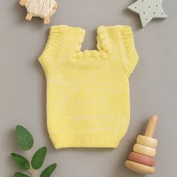 Little Angels Girls Cable Knit Woollen Sweater Vest-picture-37