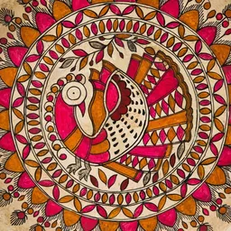 Fabindia Cream-Coloured Single Piece Paper Other Wall Paintings image 2