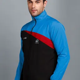 GNOCKFACE Men Colourblocked Windcheater Running Sporty Jacket image 4