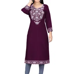 PU FASHION Chikankari Embroidered Long Kurta-picture-20
