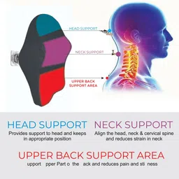 superfine comfort Black Memory Foam Car Pillow Cushion for Universal For Car image 4