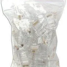Mak World RJ45 Connector, UTP Network Plug for Cat 6 Cat5e Cable (100 Pcs) Network Interface Card image 2