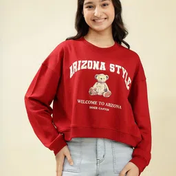 Lil Tomatoes Girls Long Sleeves Cotton Printed Sweatshirt-image-87