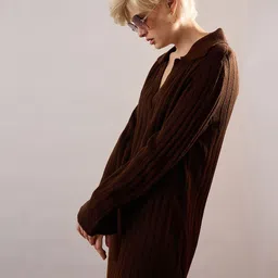 SASSAFRAS Woollen Sheath Maxi Dress image 4