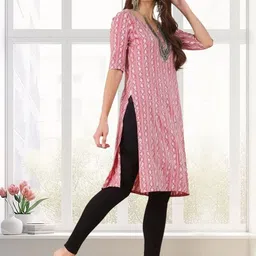 SZN Ethnic Motifs Printed Straight Kurta-picture-15