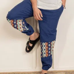 HOPE House of Pure Eco Printed Cotton Relaxed Fit Trousers-picture-44