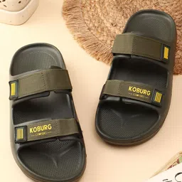 Koburg Men Olive Sliders image 4