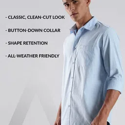 ADRO Standard Spread Collar Cotton Casual Shirt image 4