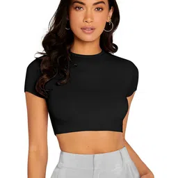 Fashion2wear Crepe Crop Top-picture-30