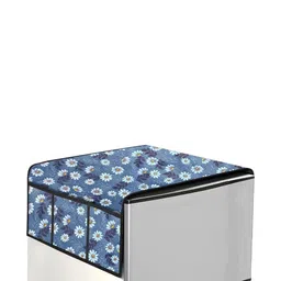 The Furnishing Tree Grey Printed Refrigerator Cover image 3