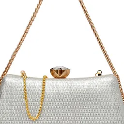 FOR THE BEAUTIFUL YOU Embellished Box Clutch image 4