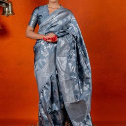 KALINI Woven Design Zari Banarasi Saree-picture-10
