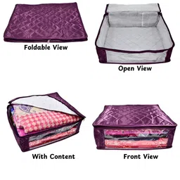 Ajabh Purple Set of 5 Regular Drawer Organiser Organisers image 3