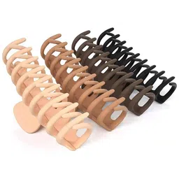 GLOSSY Women Set of 6 Matte Finish Claw Clip image 3