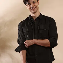 Estilocus Men Solid Cotton Shirts-image-87