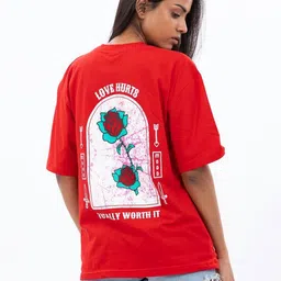 TheBTclub Men Activchill Graphic Printed Round Neck Cotton Oversized T-Shirt-image-10