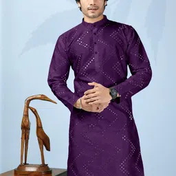 click n buy Men Cotton Kurtas-picture-33