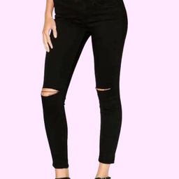 LINARIA Women Classic Mid-Rise Slash Knee Skinny Fit Jeans-picture-11