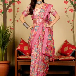 GULKEE FAB Floral Zari Designer Saree-picture-20