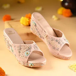 Rocia Women Embellished Wedge Heels Sandals-picture-10