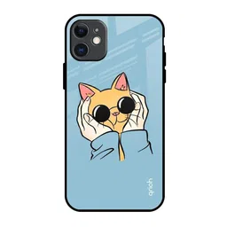 QRIOH Adorable Cute Kitty Printed iPhone 11 Back Case-picture-41