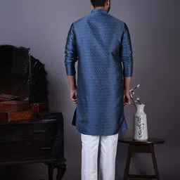 DEVOILER Men Jacquard Kurta image 5