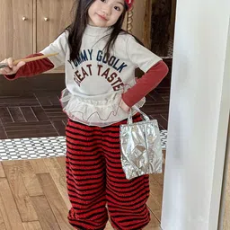 LULU & SKY Girls Striped Trousers image 5