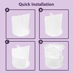 Kuber Industries White Set of 2 Regular Makeup Organiser Organisers image 5