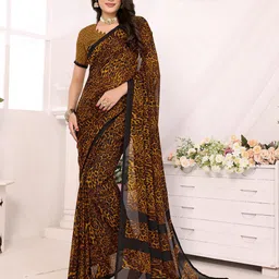 moda rapido ANAND SAREES Paisley Poly Georgette Saree-picture-19