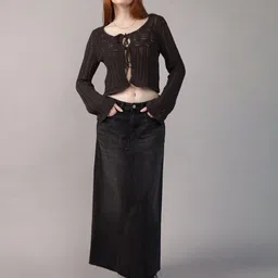 AMERICAN EAGLE OUTFITTERS Women Long-Sleeve Open Knit Cotton Cardigan-picture-30