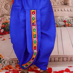 KID1 Boys Bandhani Printed Pure Cotton Kurta With Dhoti Pants image 5