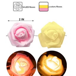 Homesake White & Pink Flower String Lights- 15 m image 3