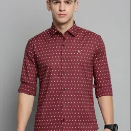 SHOWOFFFF Men Comfort Slim Fit Printed Casual Shirt-image-67