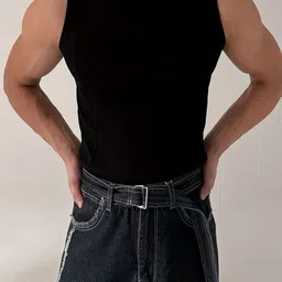 StyleCast x Revolte Men Raw Edge Slim Fit T-shirt-picture-18