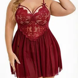 Veeva Beauty & Fashion V-Neck Self Design Baby Dolls-picture-13