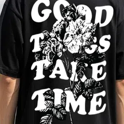 MaverIQ Men Printed Oversized Cotton T-shirt image 2