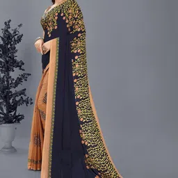 STYLETONE Ethnic Motifs Poly Georgette Saree image 3