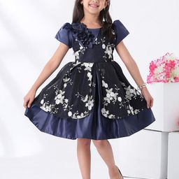 Mark and Mia Girls Floral Embroidered Peplum Knee Length Dress-image-30